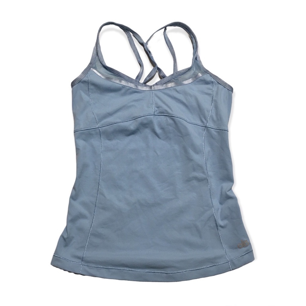 Alo Yoga Cool Fit Tank Top in Baby Blue Size XS